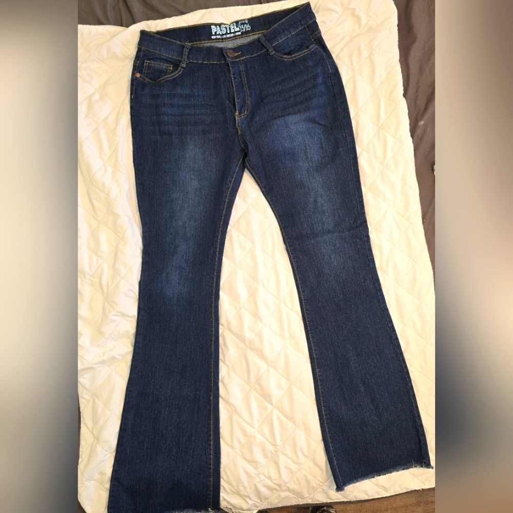 Pastel Jeans blue denim jeans stretchy women's Size 15/16